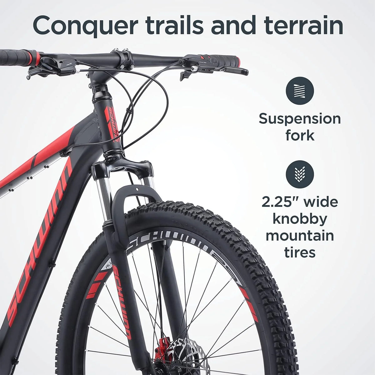 Open Box 24 Speed 29 Inch Wheels Matte Black Red Mountain Bike M973