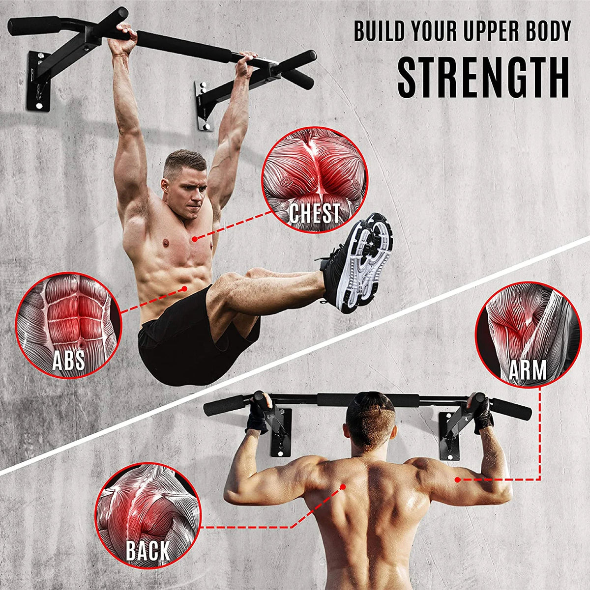 Wall Mount Chin Up Bar T747514