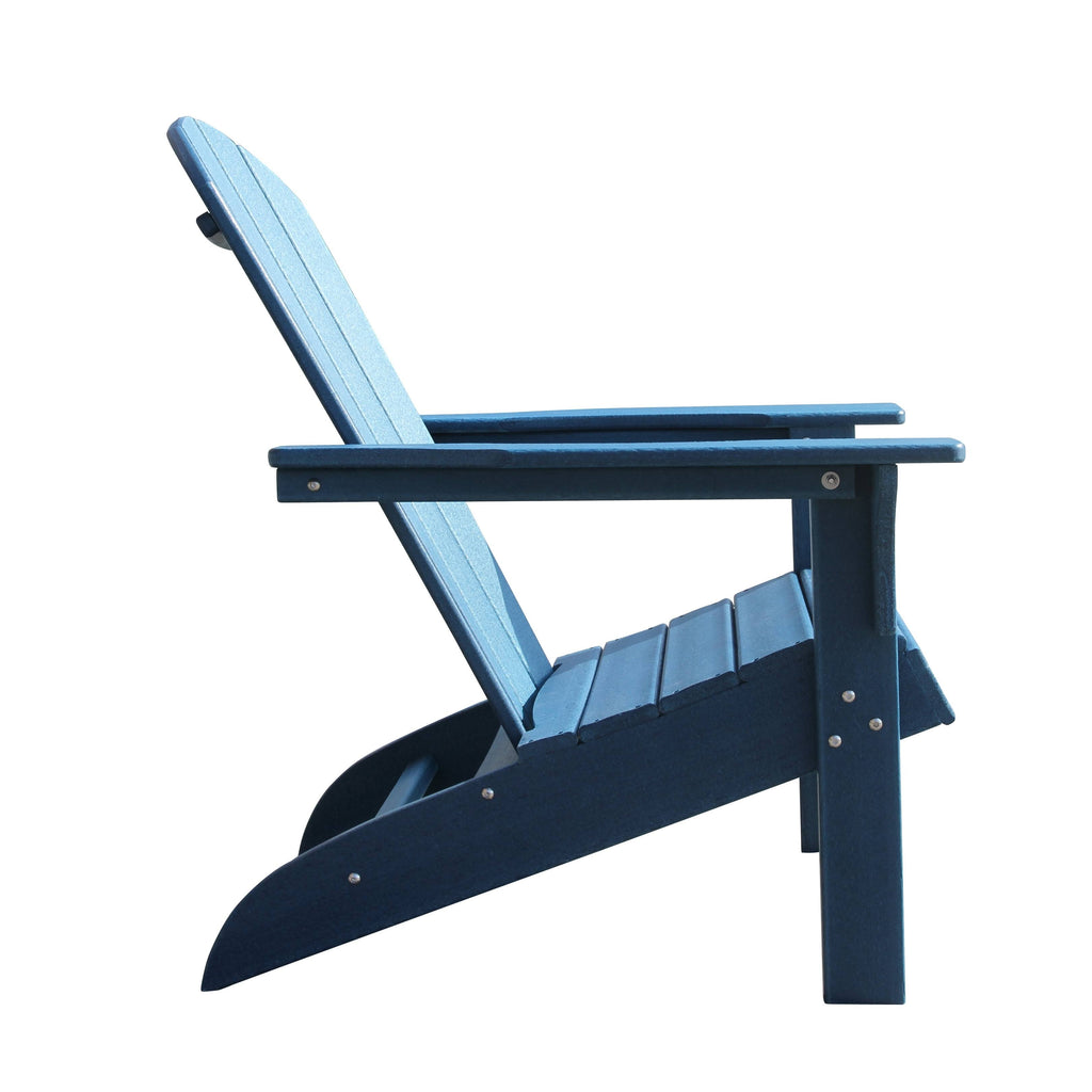 Grey Plastic Outdoor Adirondack Chair Y472