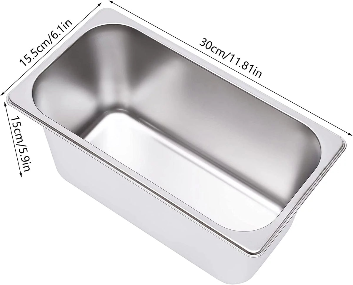 850W Stainless Steel 4-Pan Commercial Food Warmer K37996