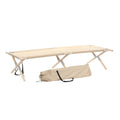 Tan Heavy Duty Wood Frame Portable Camping Cot W8028