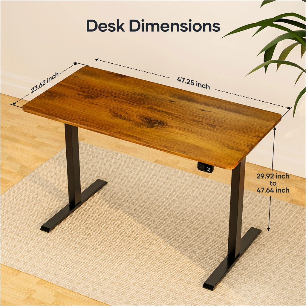 Electric Adjustable Standing Desk 48*24inch Sit Stand S61826