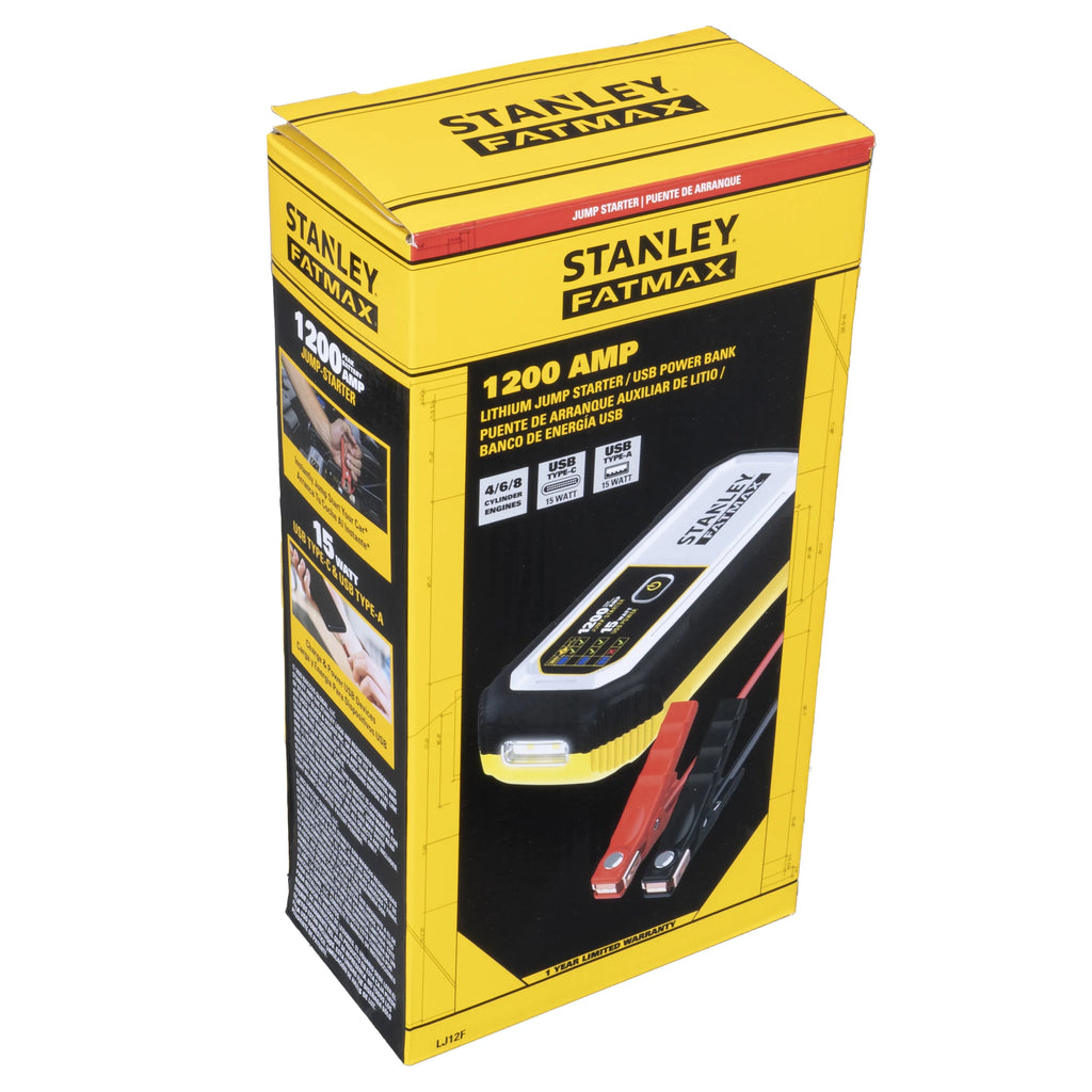 1200 Amp Lithium Jump Starter with USB Power Bank W9891