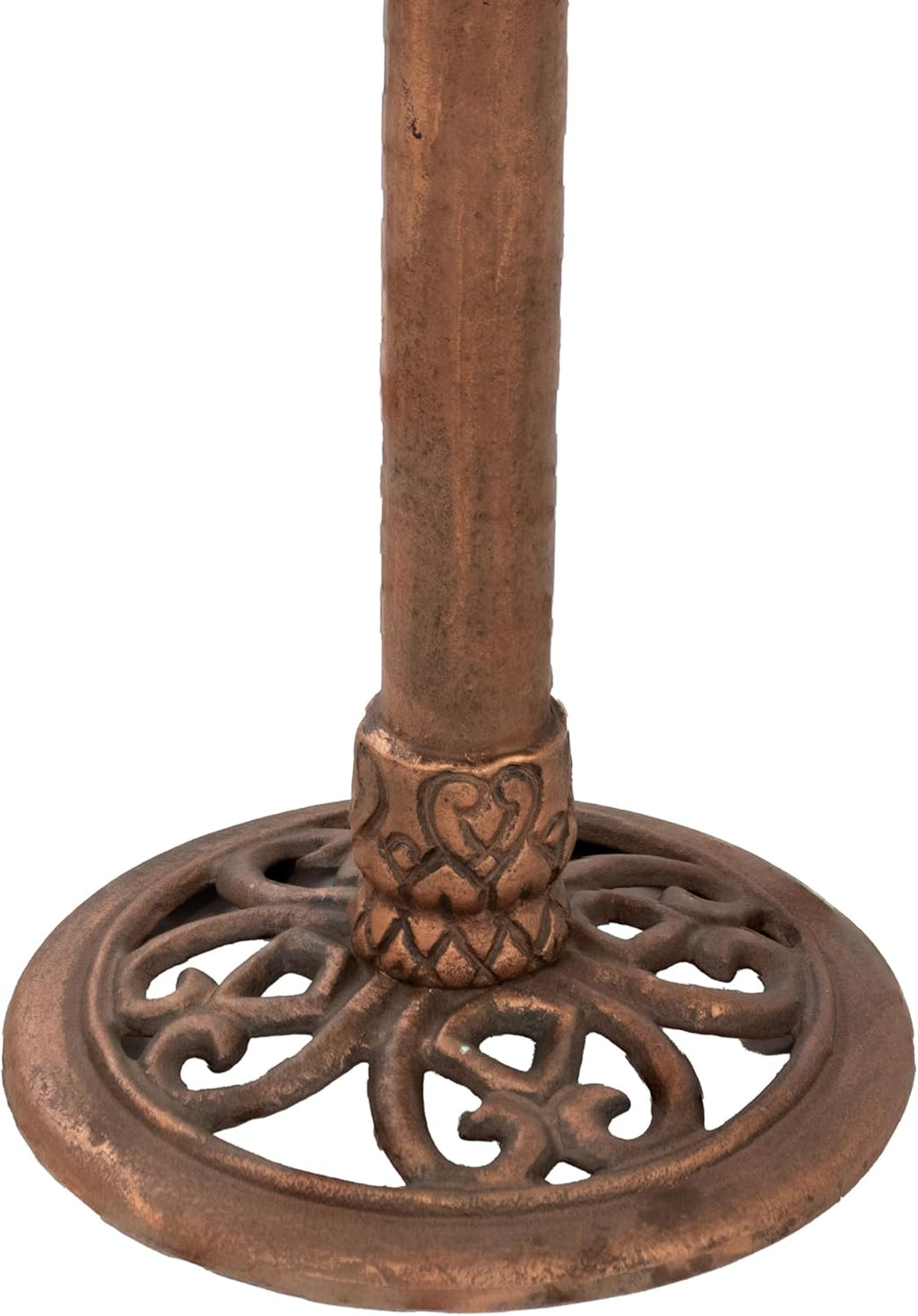 Copper Patina Cast Aluminum Bird Bath A613