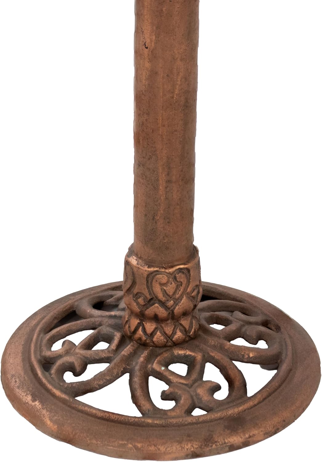 Copper Patina Cast Aluminum Bird Bath A613