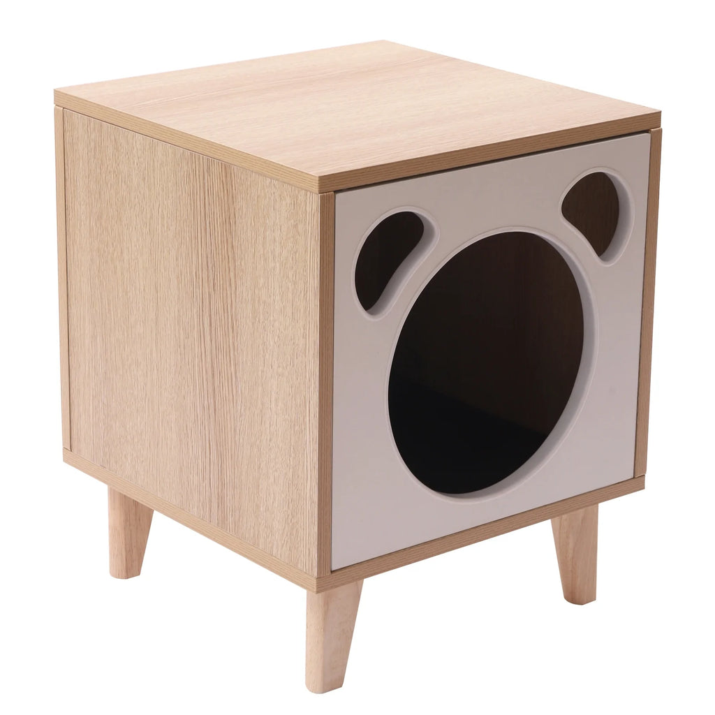 Cat House Nightstand with Hole E9836