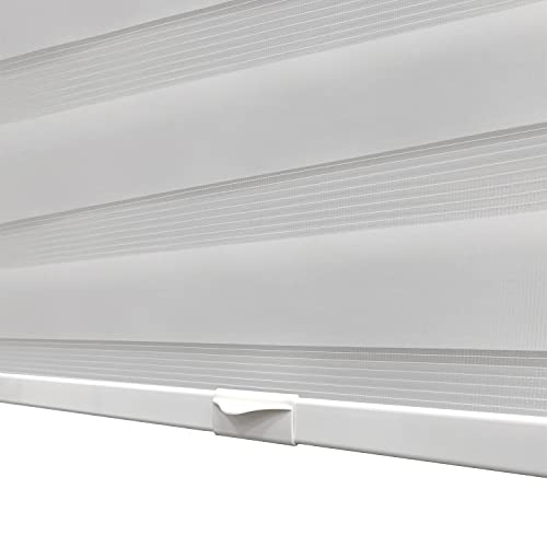 White 27" x 72" Cordless Zebra Shades T29968