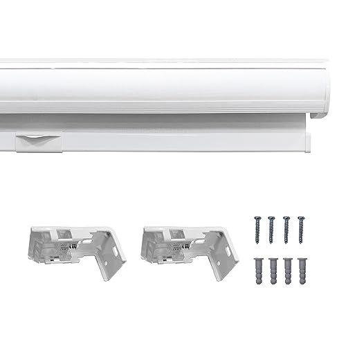 White 27" x 72" Cordless Zebra Shades T29968
