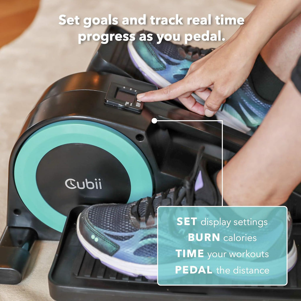 Aqua Under Desk Elliptical Machine with Adjustable Resistance & Display L431788