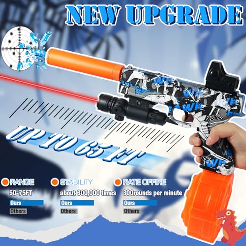 Automatic Electric Gel Ball Blaster with Drum and Goggles S91459