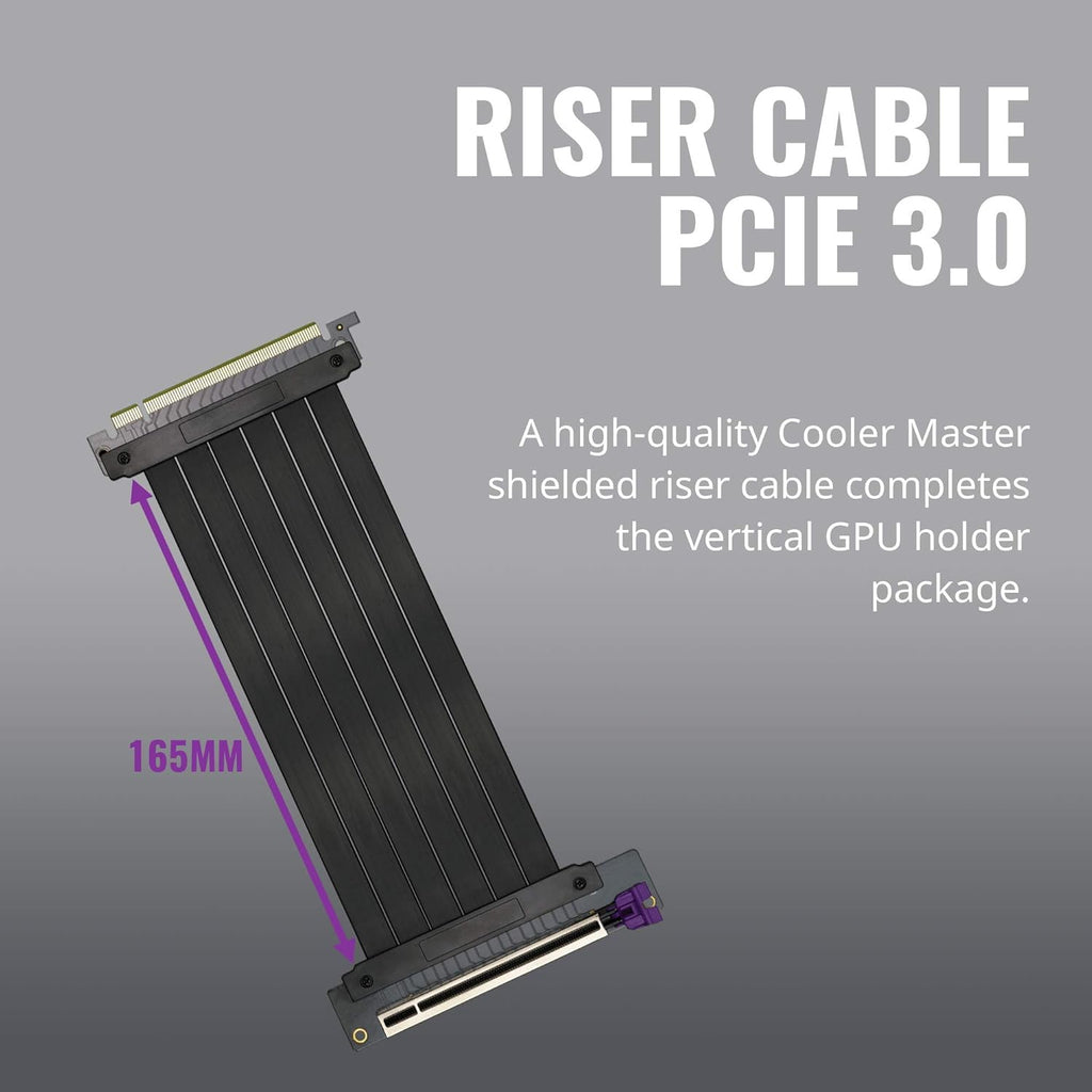 Vertical Graphics Card Holder Kit with Riser Cable I74042