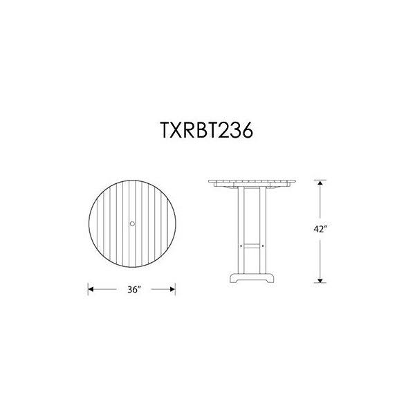 Rainforest Canopy Round Bar Table F4591