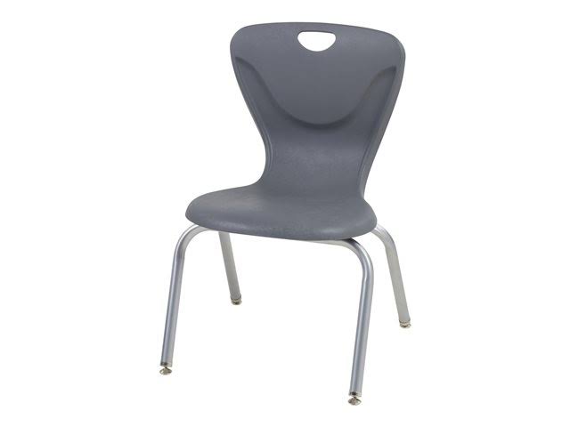 Gray Contour Swivel Glide Chair 4-Pack D435