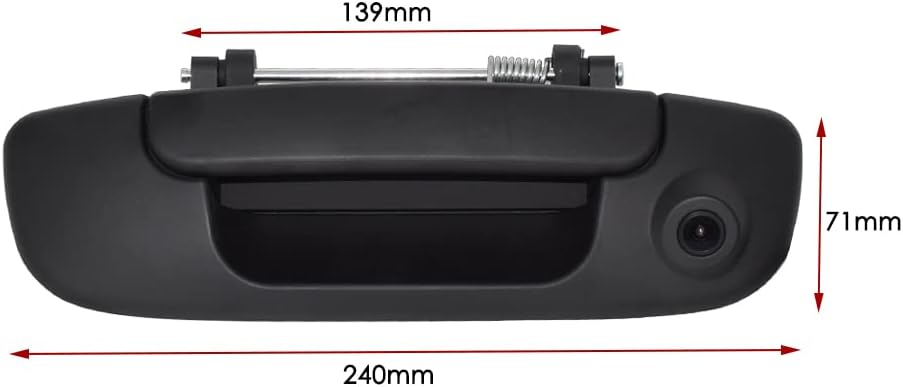 Black Tailgate Handle with Backup Camera Pack of 2 S667