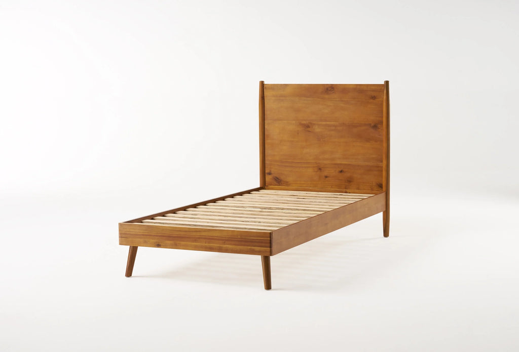 Natural Stained Solid Acacia Wood Bed Twin XL D821
