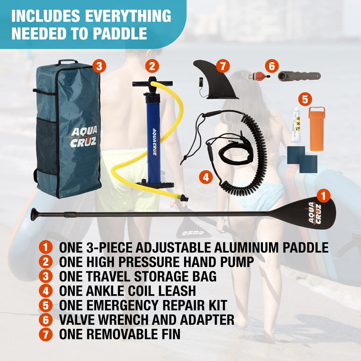 9 ft. Inflatable Stand Up Paddle Board Set with Accessories O61211