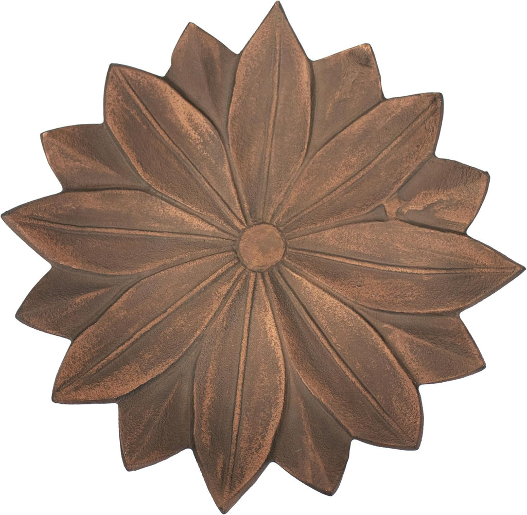 Copper Patina Cast Aluminum Bird Bath A613
