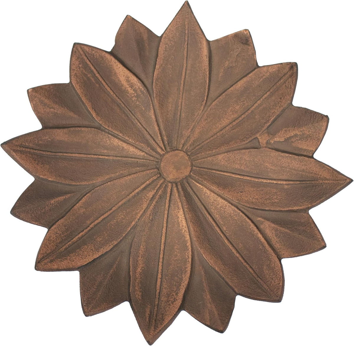 Copper Patina Cast Aluminum Bird Bath A613