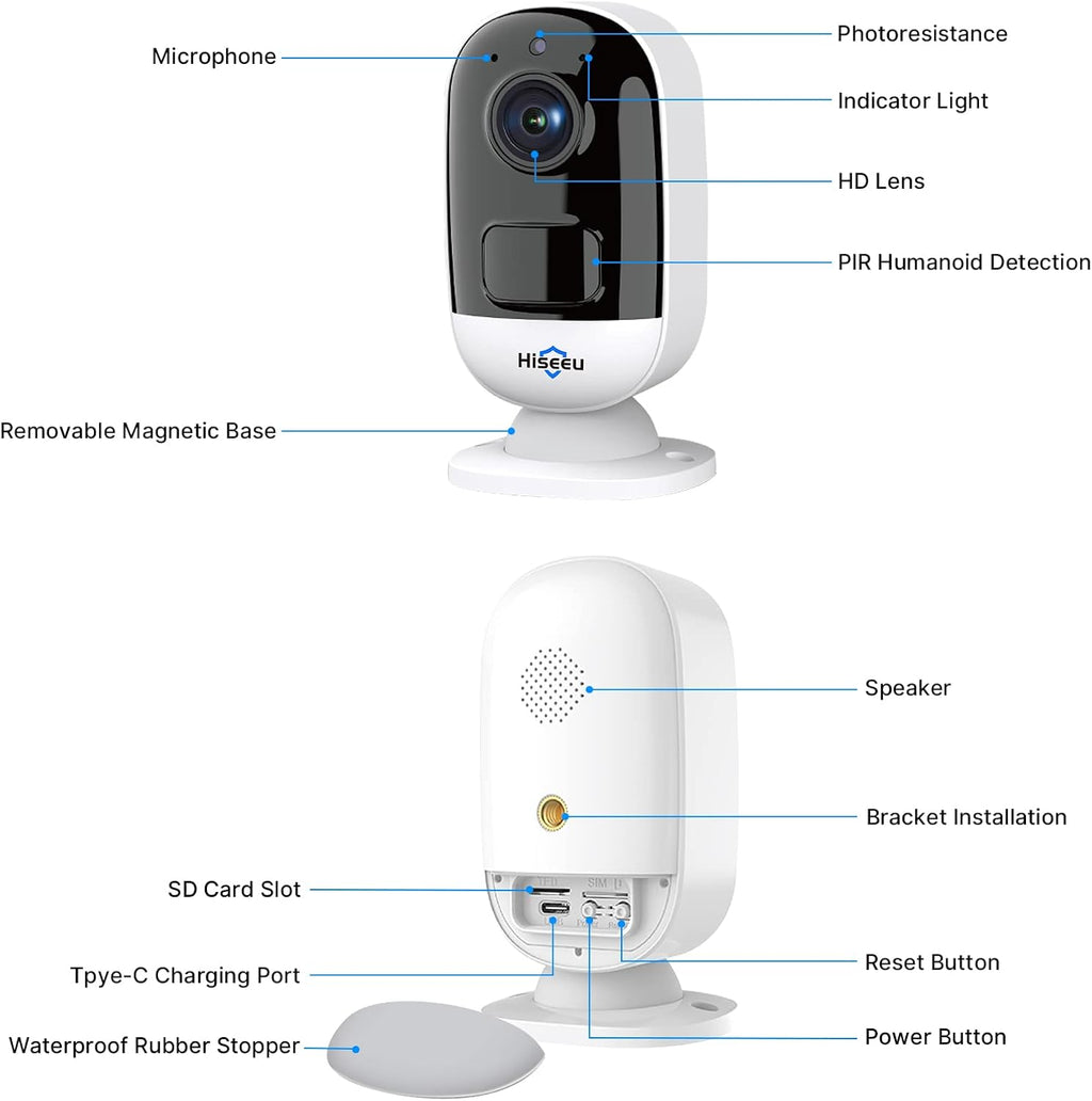 2K Wireless Security Camera System 2-Cam Kit with NVR B6199