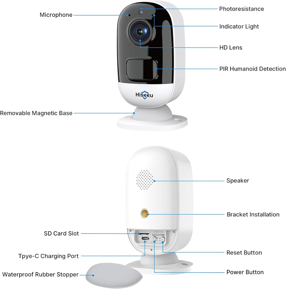 2K Wireless Security Camera System 2-Cam Kit with NVR B6199