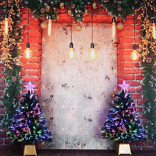 Green Fiber Optic Pre-Lit Artificial Mini Christmas Tree I844171