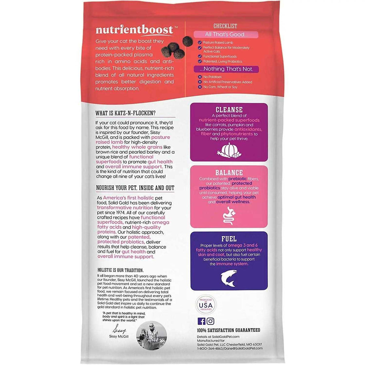 Dry Cat Food with Lamb B1628