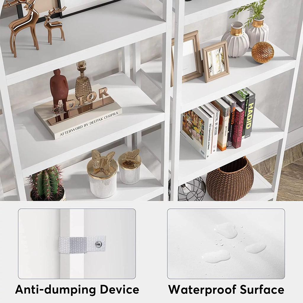 70.8 inches 4 Shelves White Wood Bookshelf G397779