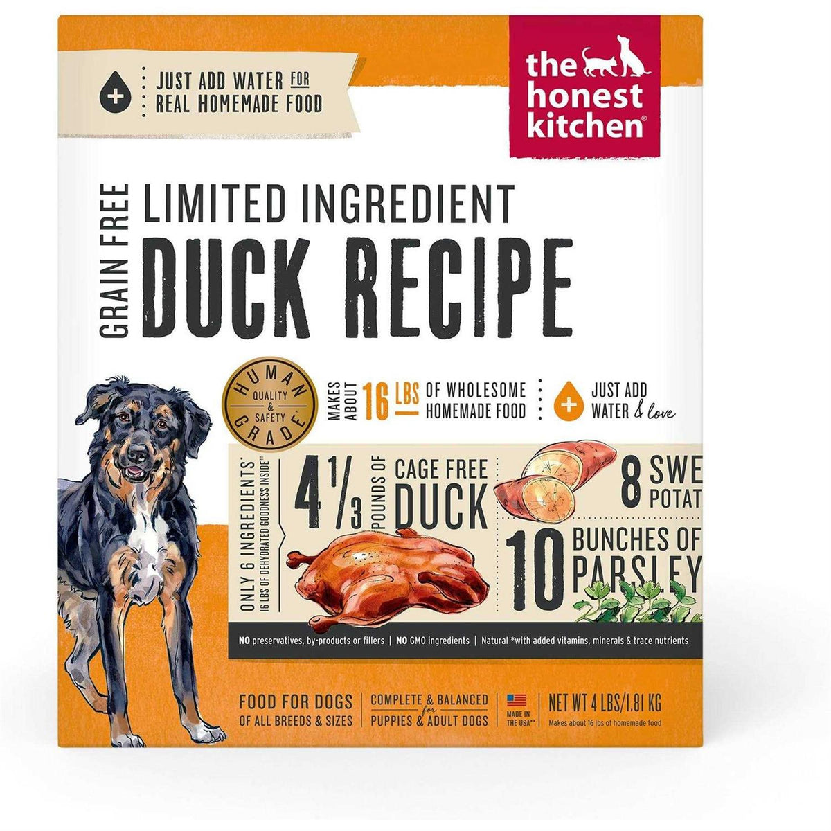 Dehydrated Limited Ingredient Duck Dog Food K40871
