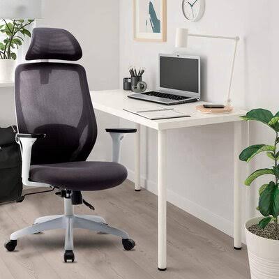 Ergonomic Mesh Office Chair with Adjustable Headrest and Armrest T72100
