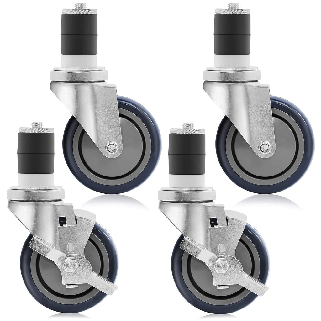 4 inch Caster Wheel Set with Brakes E69322