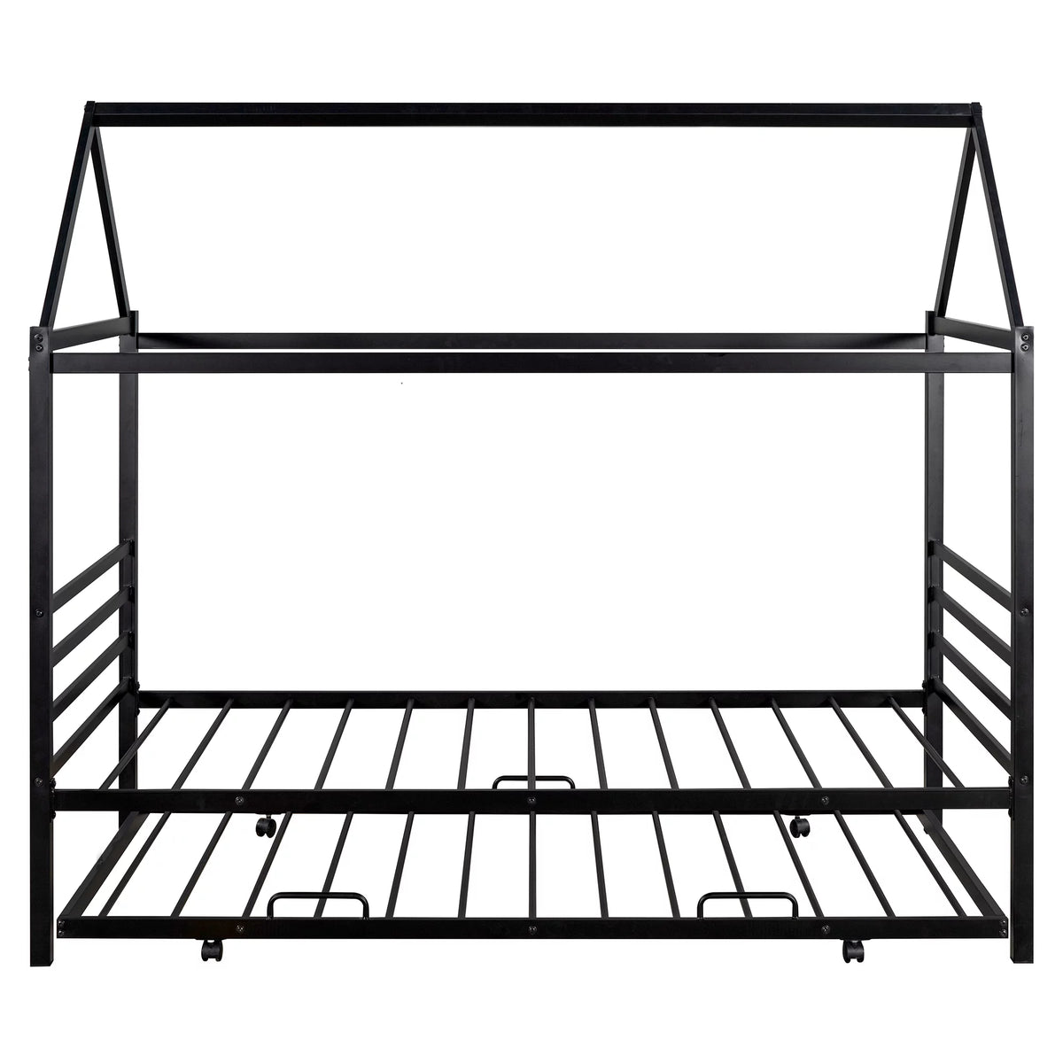 Twin Metal Platform Bed with Trundle C534003
