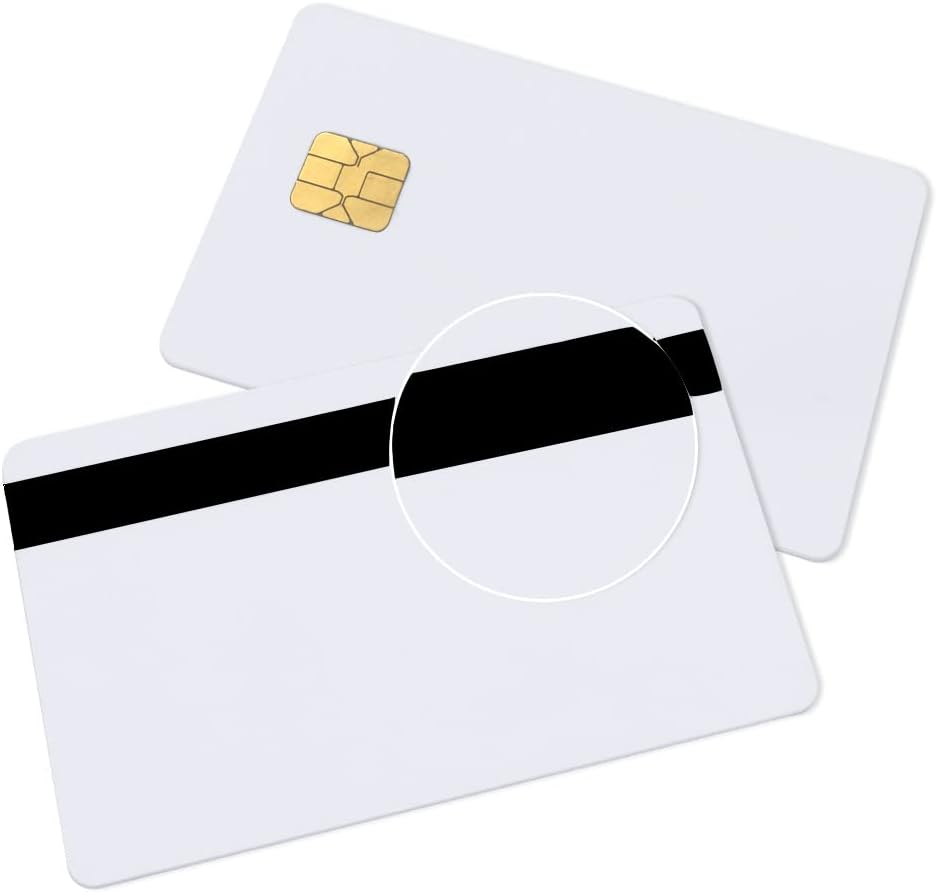 Java Cards Smart Chip Cards with 2 Track 8.4mm Black HICO Magnetic Stripe V626