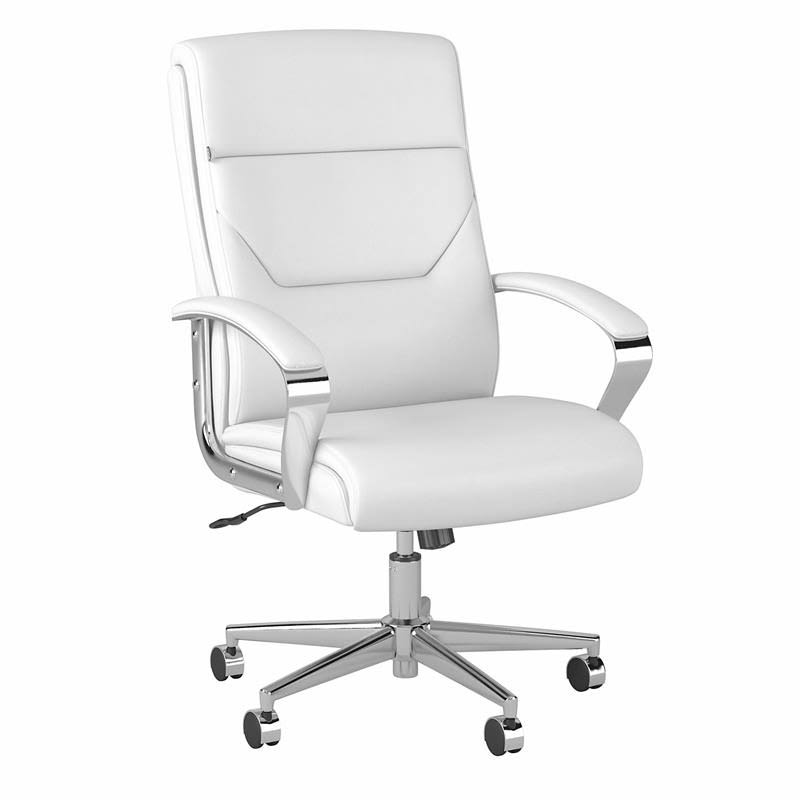 White High Back Leather Executive Office Chair X137