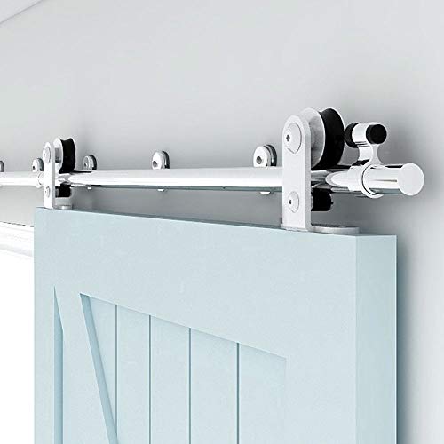 5FT Sliding Barn Door Hardware Kit, Top Mount Stainless Steel H14316