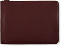 Cognac Zippered Document Holder with Interior Pocket L559