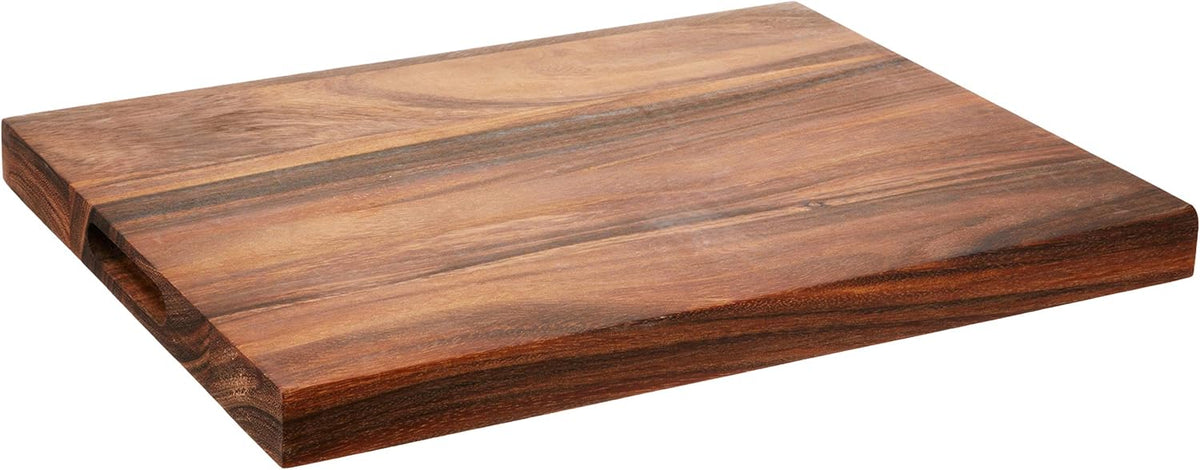 22 x 15 x 2.5 inches Acacia Wood Carving Board with Juice Channels O504075