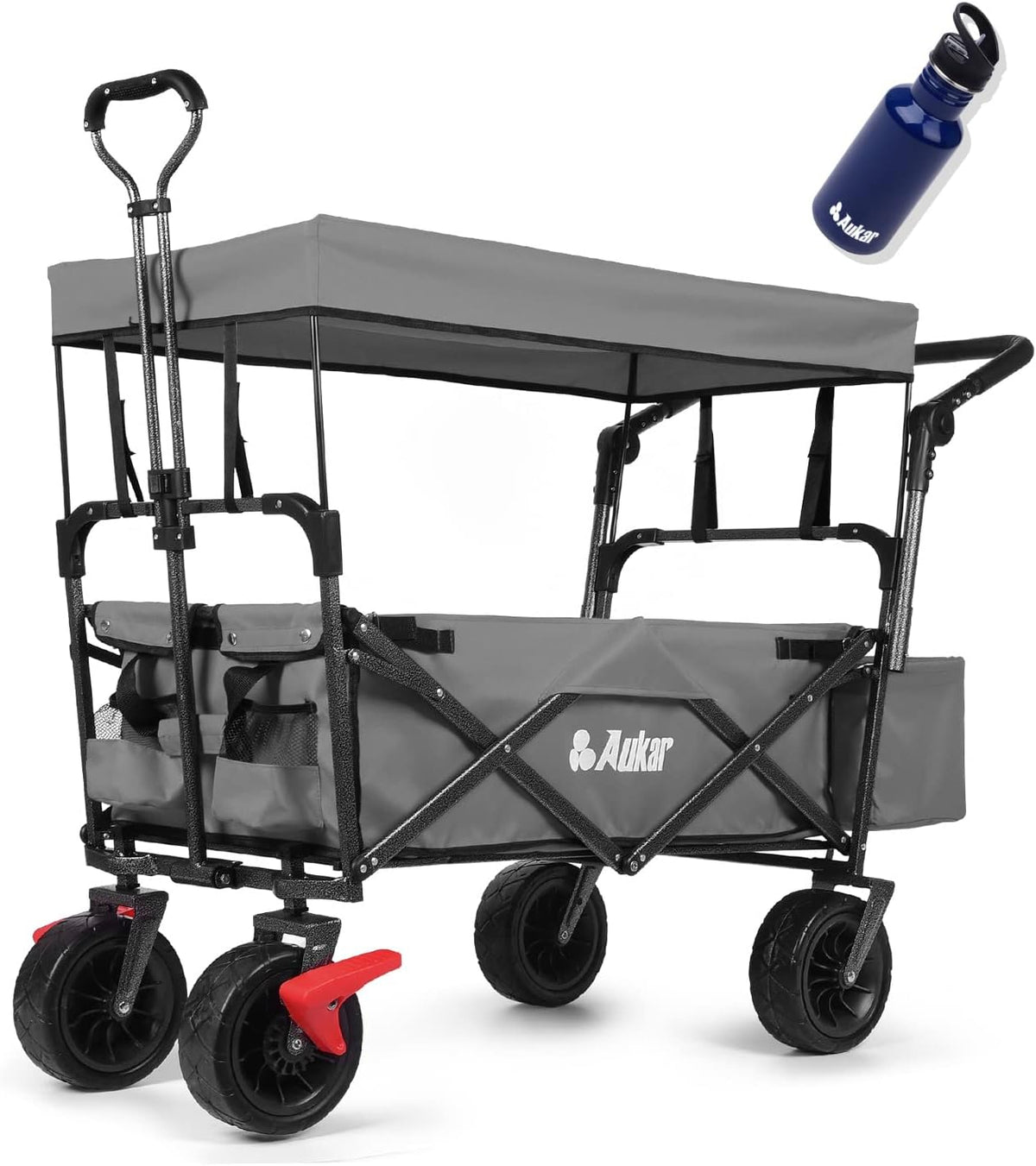 Collapsible Heavy Duty Utility Cart with All Terrain Wheels O2814