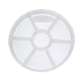 Clear Plastic 7-Compartment Tray - 12/Case F952