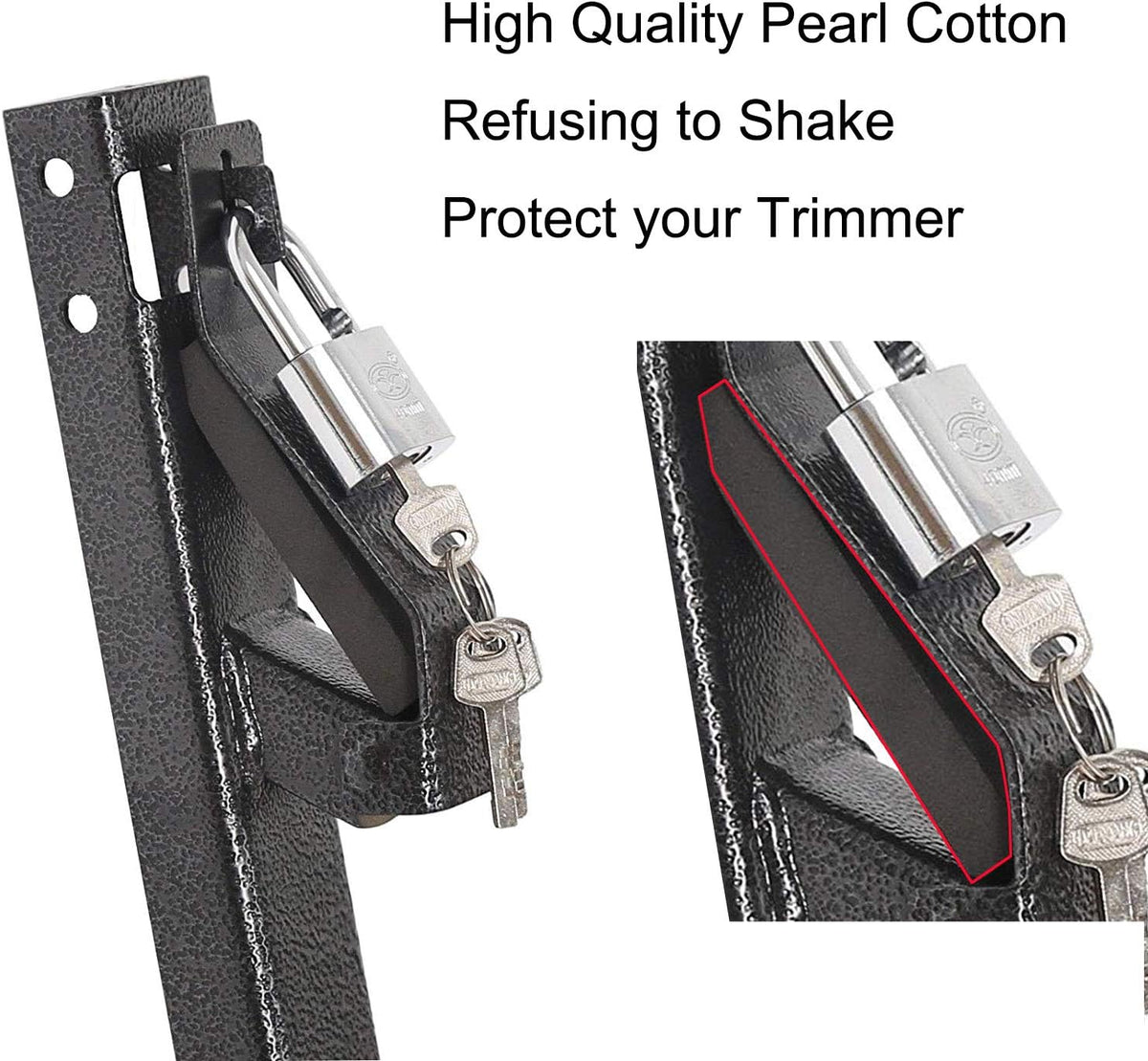 3 Place Trimmer Landscape Truck and Trailer Enclosed Rack with Lock H32728
