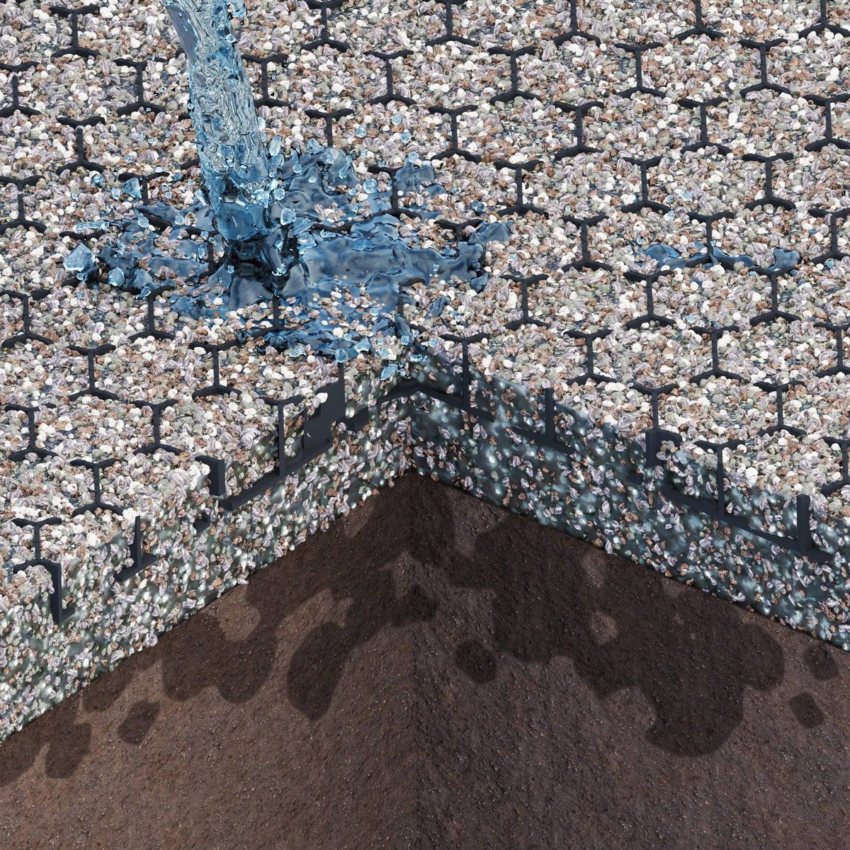 HEXpave Grid Permeable Paver System H1149