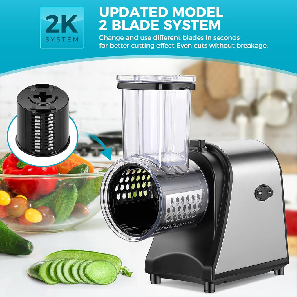 250W Electric Cheese Grater with 5 Attachments U21407