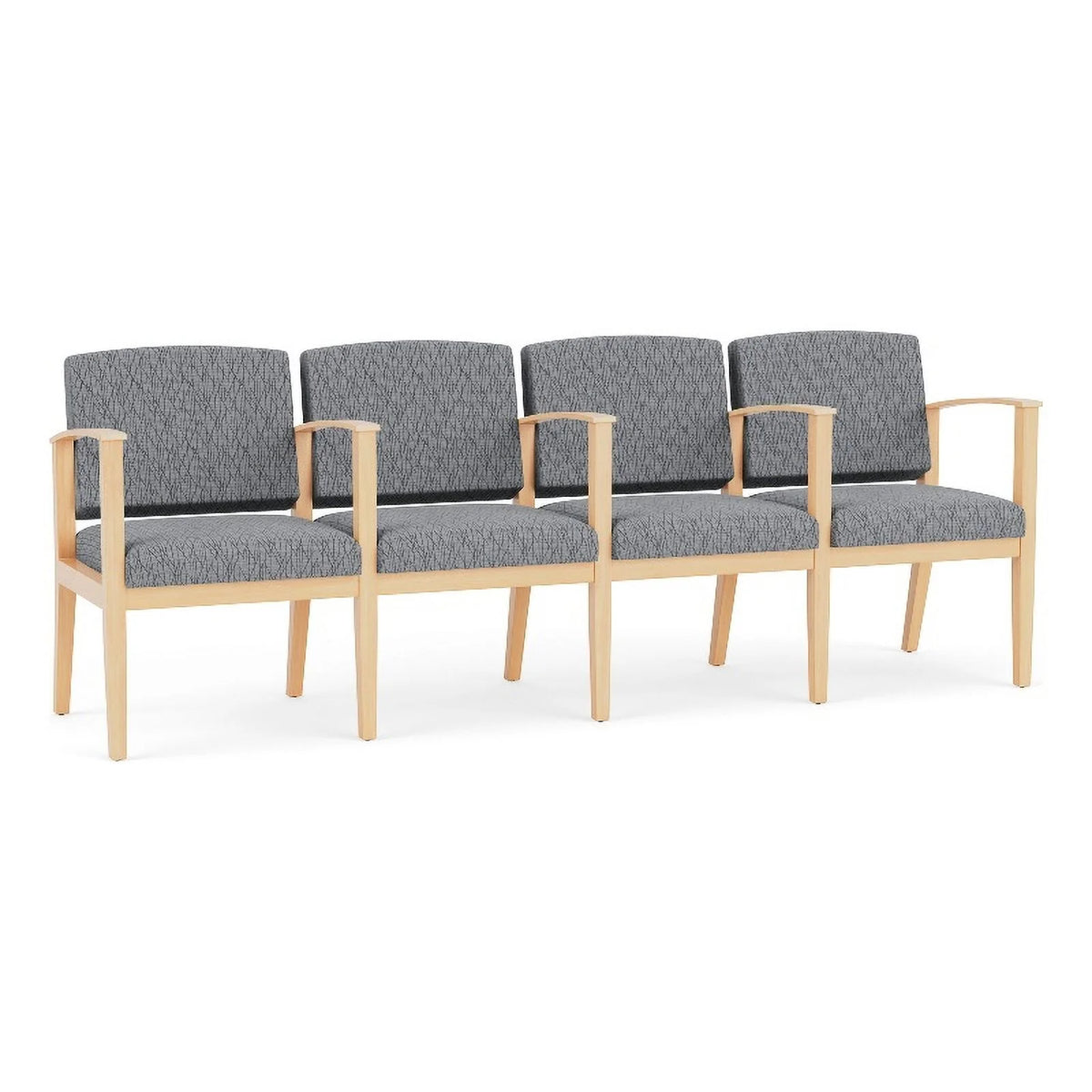 Wood 4 Seat Tandem Seating Q883
