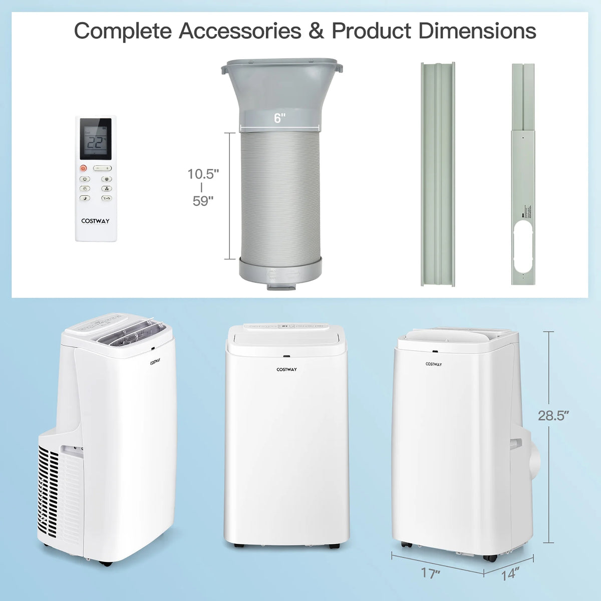 8150 BTU Portable Air Conditioner 3-in-1 L875779