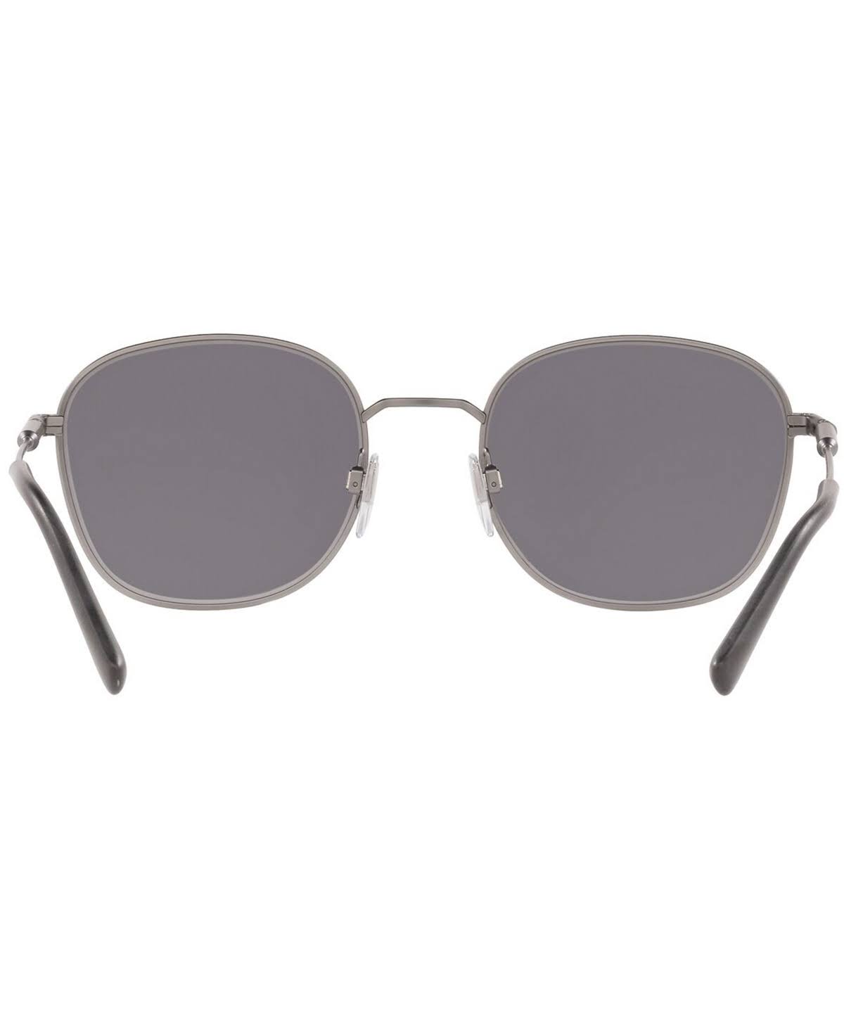 Gunmetal Oval Sunglasses Y786