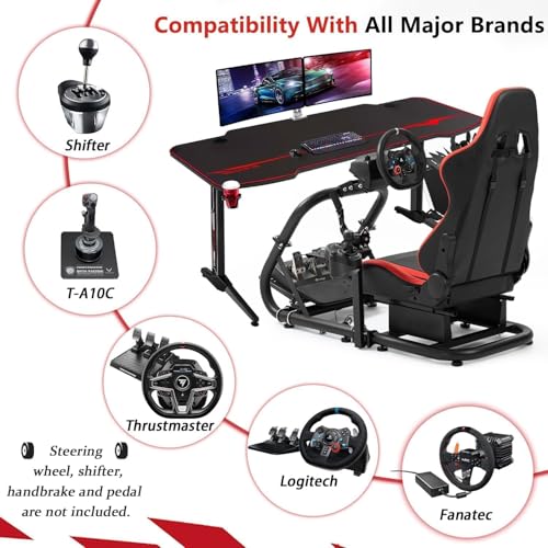 Racing Sim Cockpit Stand with Seat L199803