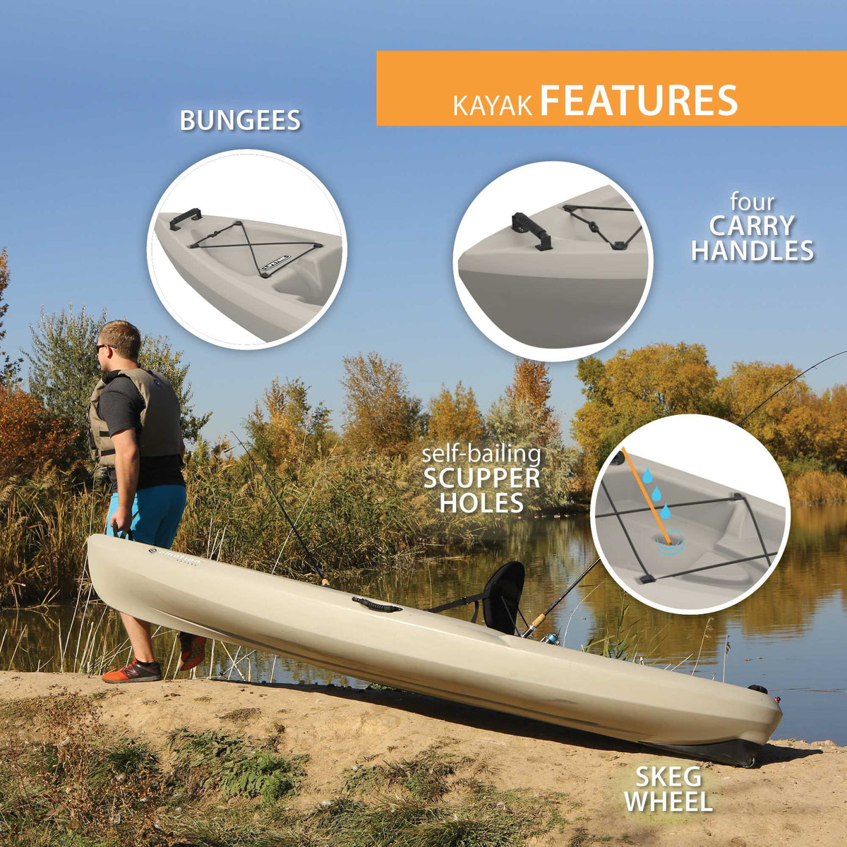 Sit-on-Top Fishing Kayak J9319