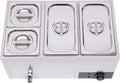 850W Stainless Steel 4-Pan Commercial Food Warmer K37996