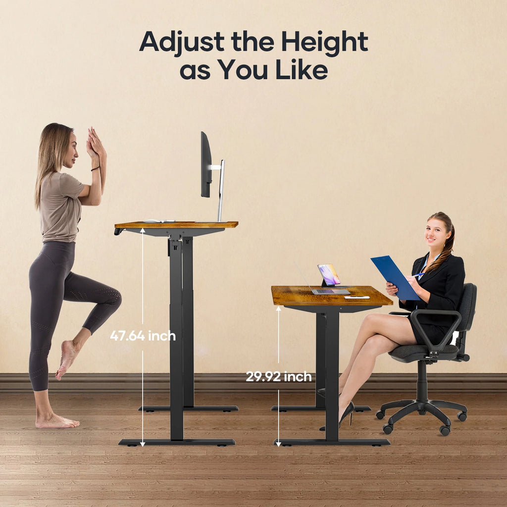 Electric Adjustable Standing Desk 48*24inch Sit Stand S61826