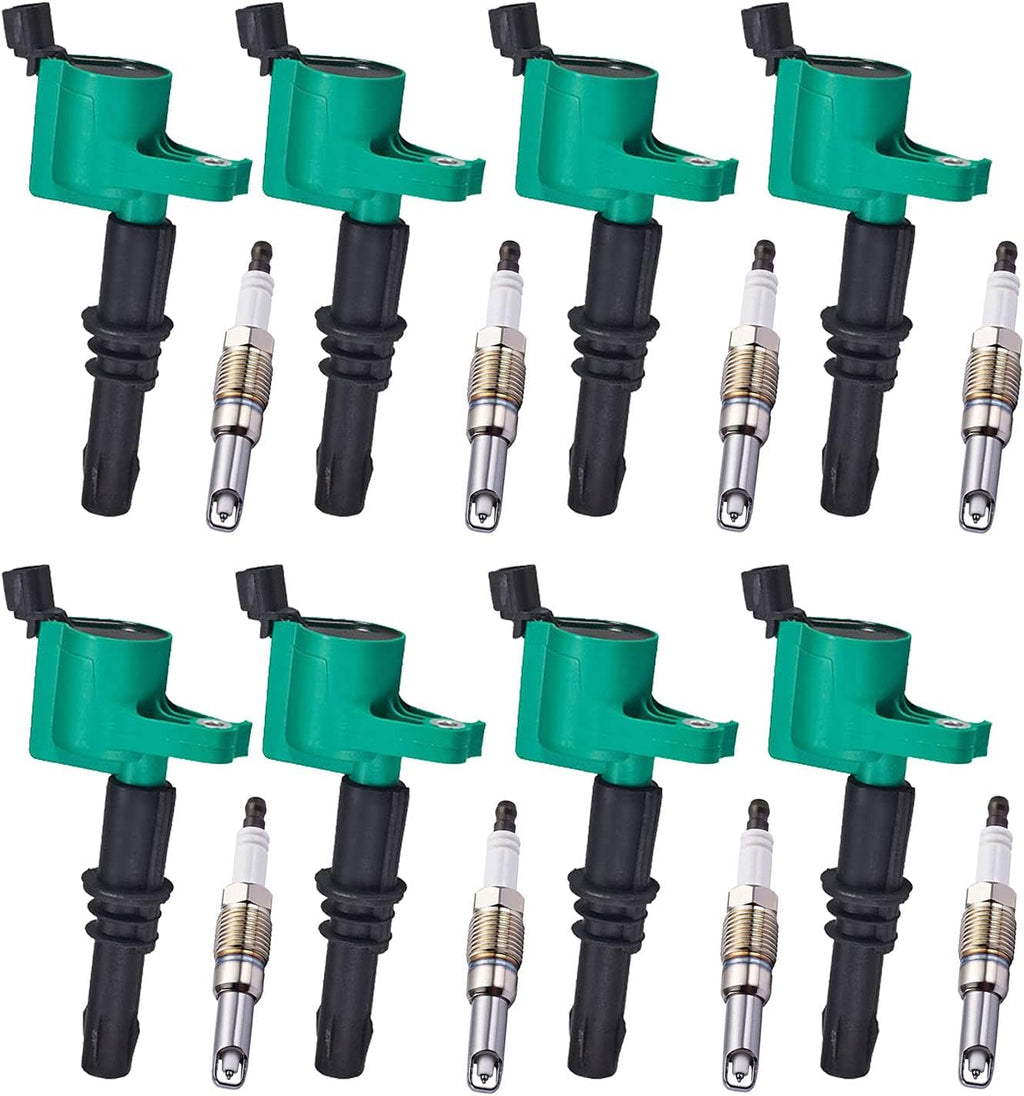 Platinum Spark Plug and Ignition Coil Pack Set of 8 B975