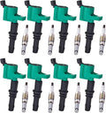 Platinum Spark Plug and Ignition Coil Pack Set of 8 B975